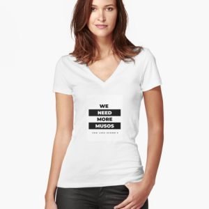 More Musos Fitted V-Neck T-Shirt